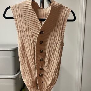Charlotte Russe Tan Ribbed Knit Top
